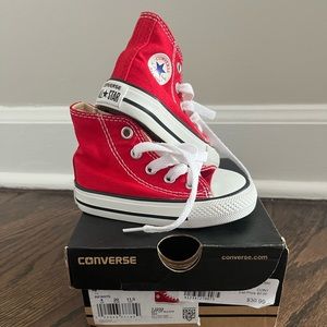 TODDLER CONVERSE HIGH TOPS - new in box -sz 4T